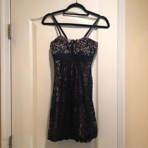 Black lace children’s party dress